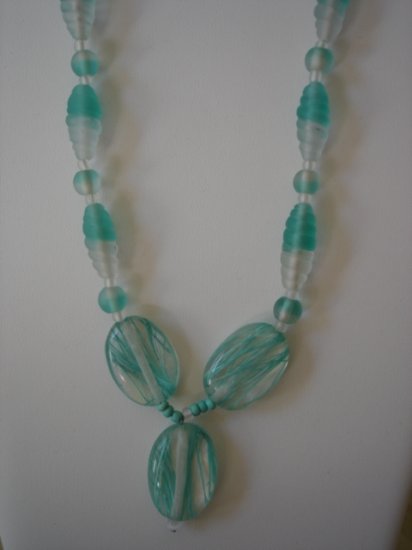 Clear/Mint Green Necklace