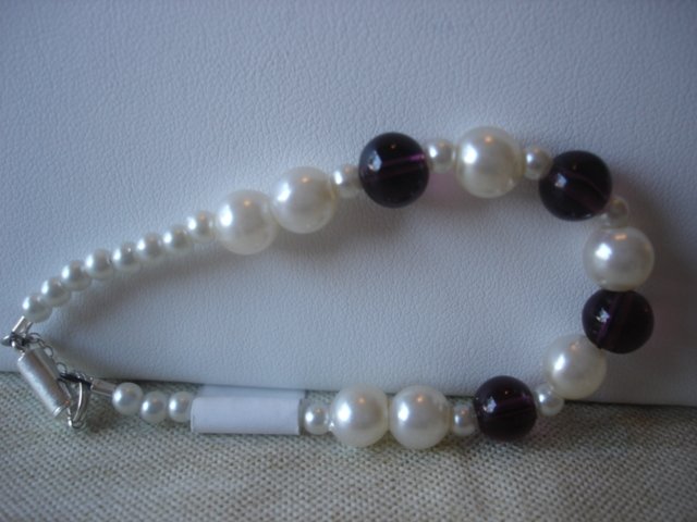 Amethyst/Pearl Bracelet