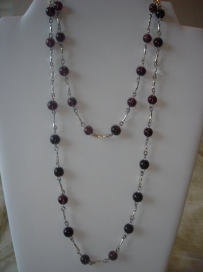 Amethyst/silver Necklace