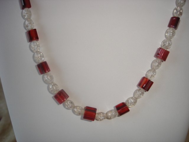 Candycane Inspired Necklace
