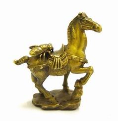 Auspicious Fly on Horse