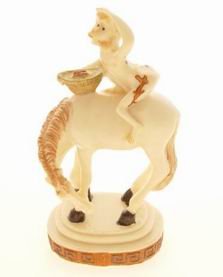 Auspicious Monkey on a Horse