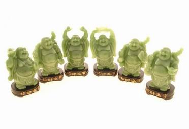 A Set Of Laughing Buddha - 6pcs