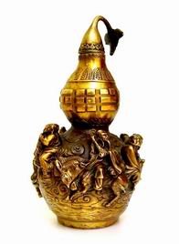 Bronze Wu Lou with 8 Immortals