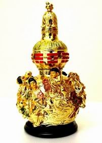 Golden Wu Lou with 8 Immortals
