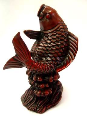 Rosewood Carp Fish For Good Fortune