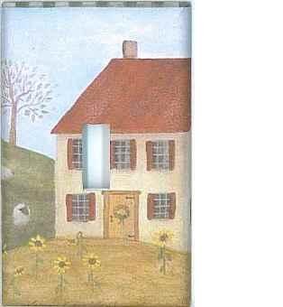 Country house custom single light switchplate cover switch plate