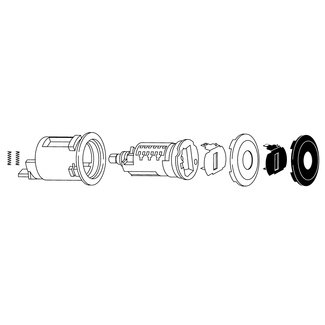 Ford 8-cut key door lock