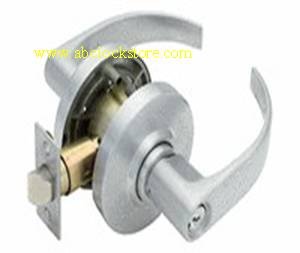 General lock grade 2 lever entry lock set with MEDECO high security cylinder.
