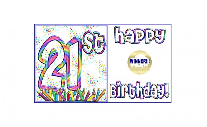 12 - 21st Birthday Favors Scratch Off Game Tickets PERSONALIZED
