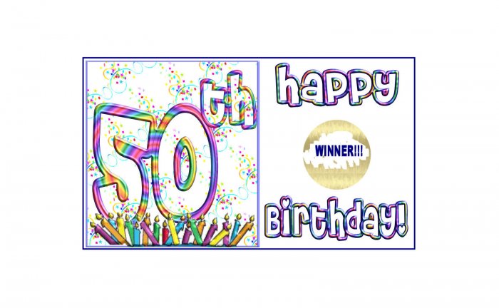 12 - 50th Birthday Favors Scratch Off Game Tickets PERSONALIZED