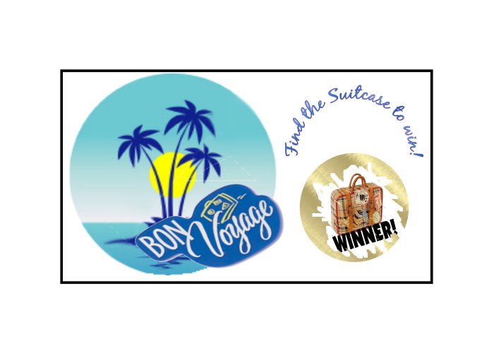 12 BON VOYAGE Party Favors Scratch Off Game Tickets PERSONALIZED