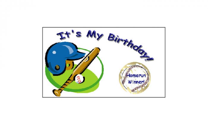 12 Birthday Baseball Favors Scratch Off Game Tickets Favors PERSONALIZED