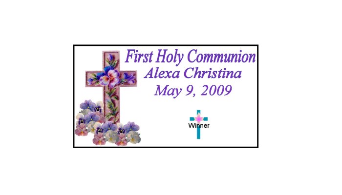12 First Communion Party Favors Scratch Off Game Tickets PERSONALIZED