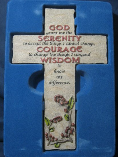 Cross Bless-Us Collection Serenity Courage Wisdom #007453