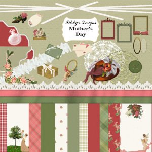 "Mother's Day" Full Digital Scrapbook Kit