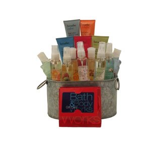 Bath and Body Sampler Gift Baskets with Bath and Body works Gift Card