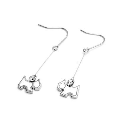exsj1040 Sliver Doggy Earring