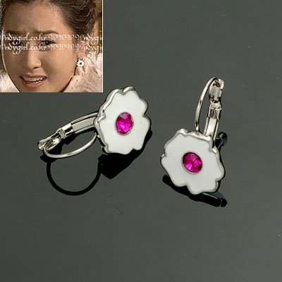 exsj1060 White Flower Earring