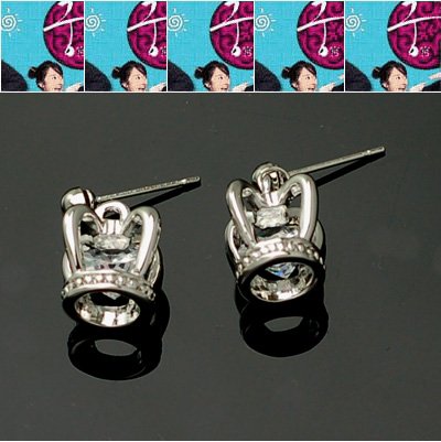 exsj1064 Small Crown Earring