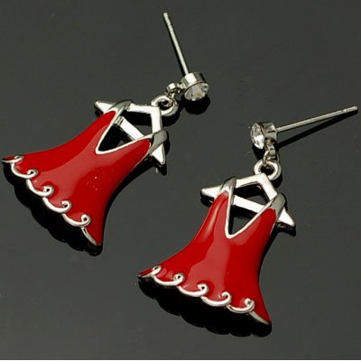 exsj1071 Red Dress Earring