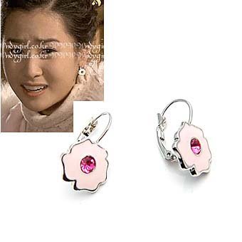 exsj1072 Pinky Flower Earring