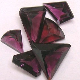 Parcel of Fancy Cut Rhodalite Gemstones - JEWELRY DREAMS item GSR1