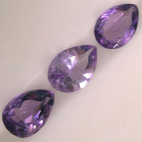 Pear Shaped Amethysts - Jewelry Dreams item GSA3