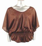 Shimmery Stretch Knit Top (Plus Size)-0226BR-JA104-b2b