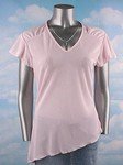 Stretch Knit V-neck Top (Plus Size)-3070PN-LZ004-b2b