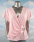 Stretch Knit Surplice Top (Plus Size)-2080PN-BB104-b2b