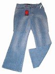 Sandblasted Stretch Denim Jeans (Plus Size)-5140DN-BE105-b2b
