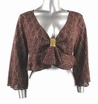 Light-Weight Shimmery Sweater (Plus Size)-4656BR-ES104-b2b