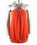 Stretch Knit Halter Top (Plus Size)-4716RS-ES106-b2b