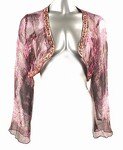 Shimmery Silk Cardigan (Plus Size)-98722A-ES101-b2b