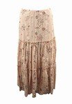 Crinkled Poly-Cotton Tier Skirt (Plus Size)-1786KH-ES304-b2b