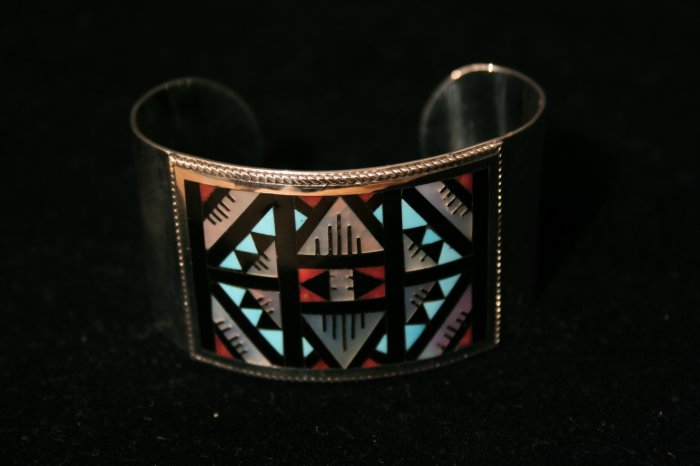 Center Diamond Shaped Handmade Indian Bracelet-1