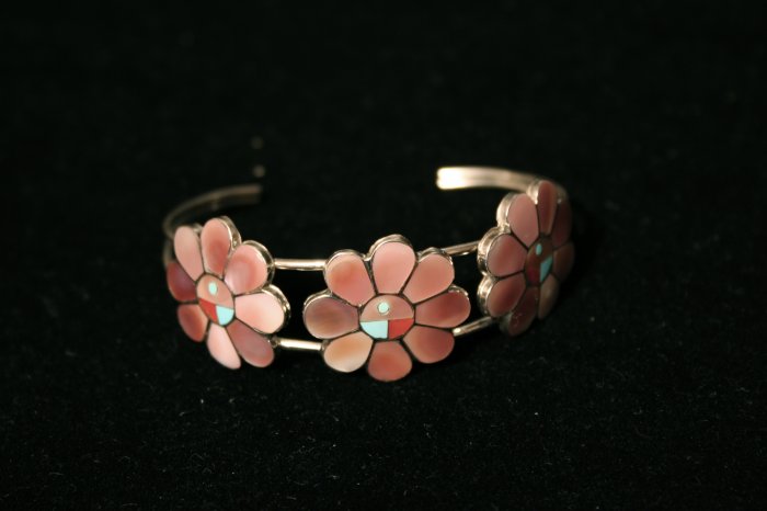 Tri-Flower Handmade Indian Bracelet-30