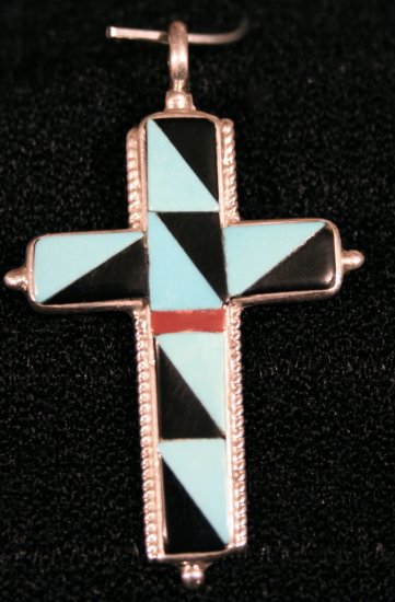 Cross Style Handmade Indian Pendant-22