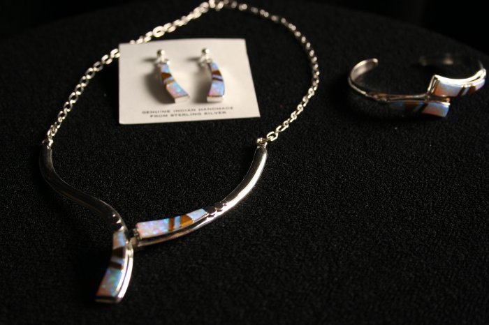3 Piece Navajo Inlay Set