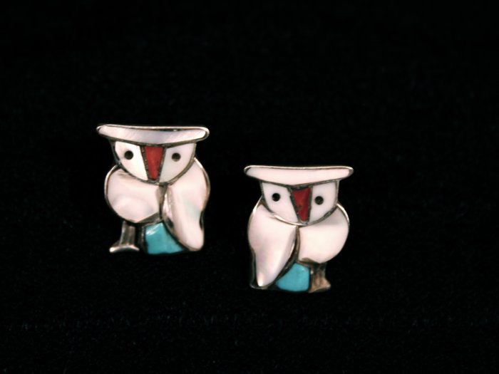 Owl Style Handmade Indian Earrings-3
