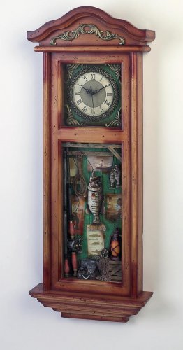 Fishing wall clock