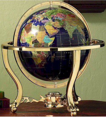 Kassel 13" Decorative World Globe