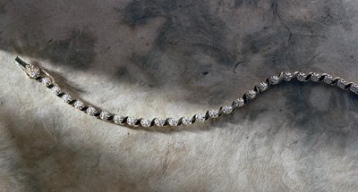 Jacqueline Farre Genuine Diamond Tennis Bracelet