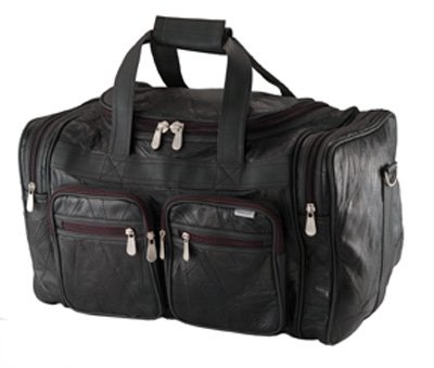 Embassy Italian Stone Design genuine buffalo leather 19" tote bag