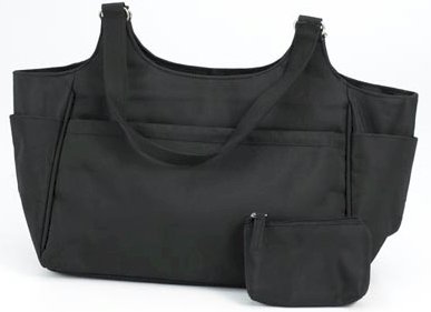 Embassy Black Microfiber Purse with matching Coin Purse