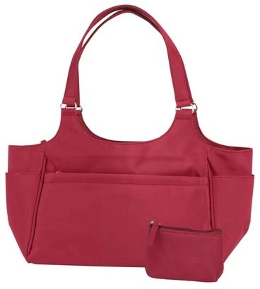 Embassy Burgundy Microfiber Purse with matching Coin Purse