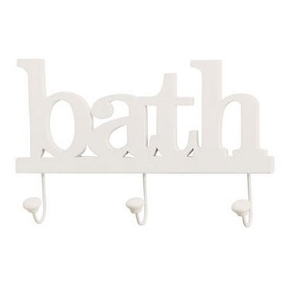 Bath Clothes Hook Wall Plaque