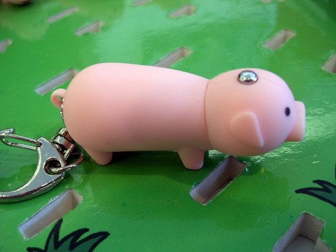 LED Piggy Keychain with sounds