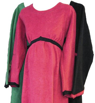 Organic Cotton Velvet Fleece Maternity Dress